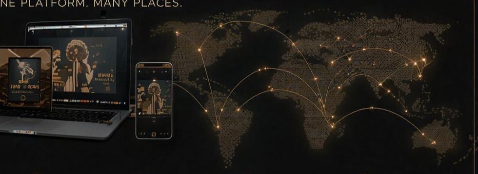 World map with connection lines — First Light streams from Africa to a global audience